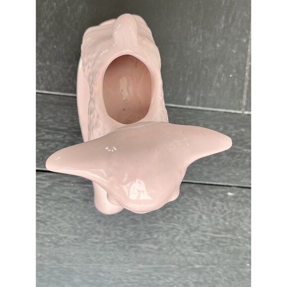 Haeger Pottery Pink baby Lamb Planter Mid Century Vintage Nursey Decor Baby Room - Picture 8 of 10